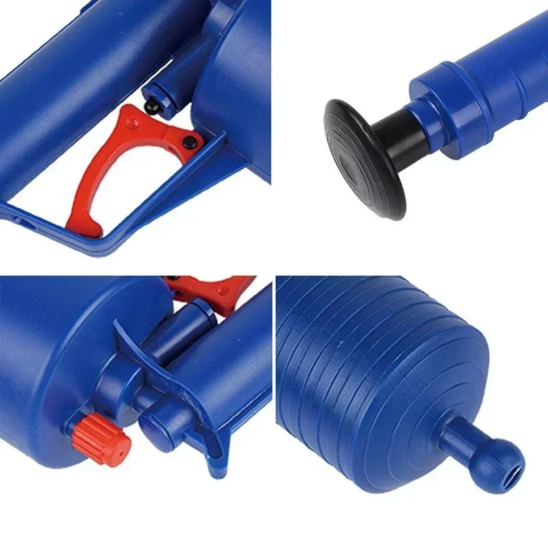 Pump Action Power Pressure Cleaner Floor Drain Toilet Plug Sink Plunger Dredge Tool  Household Products Toilet Plunger