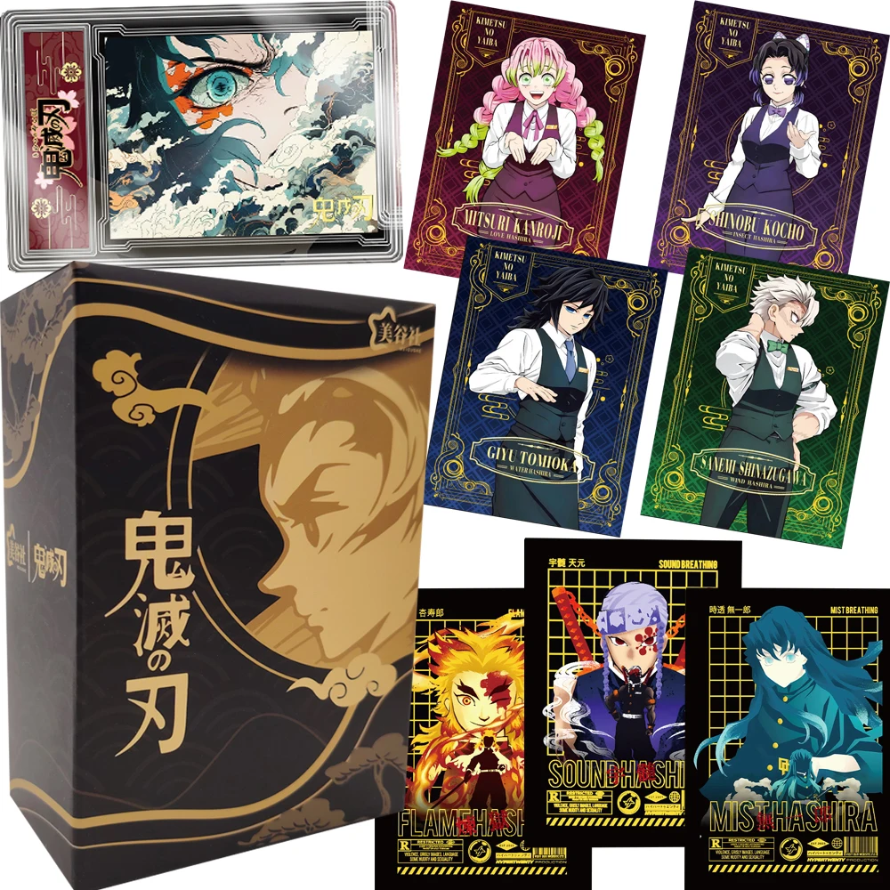 

Demon Slayer Collection Cards Kamado Tanjirou Characters Handsome Cool Exclusive Skills Anime Exquisite Card Bricks Toys Gifts
