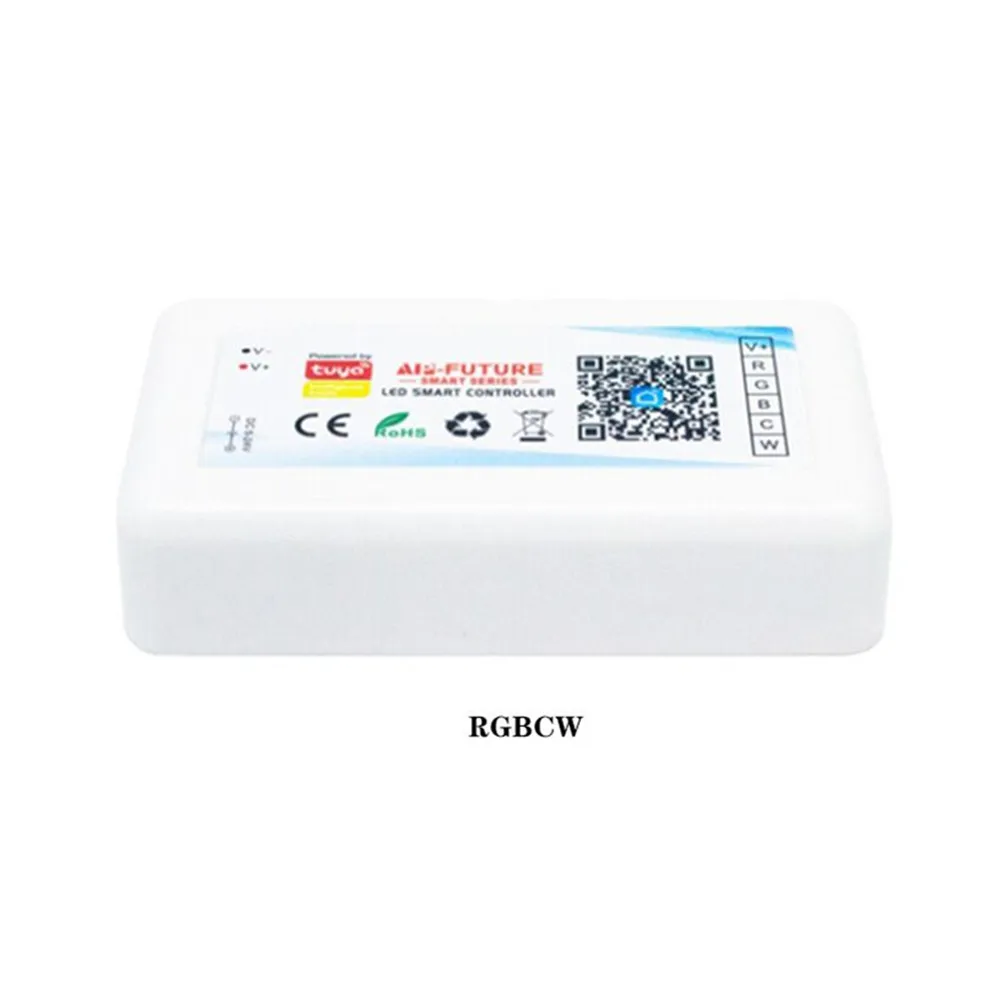 Tuya Smart Wifi Led Controller Single Color/CCT/RGB/RGBW/RGB+CCT LED Strip Dimmer APP Alexa Google Home Voice DC5-24V