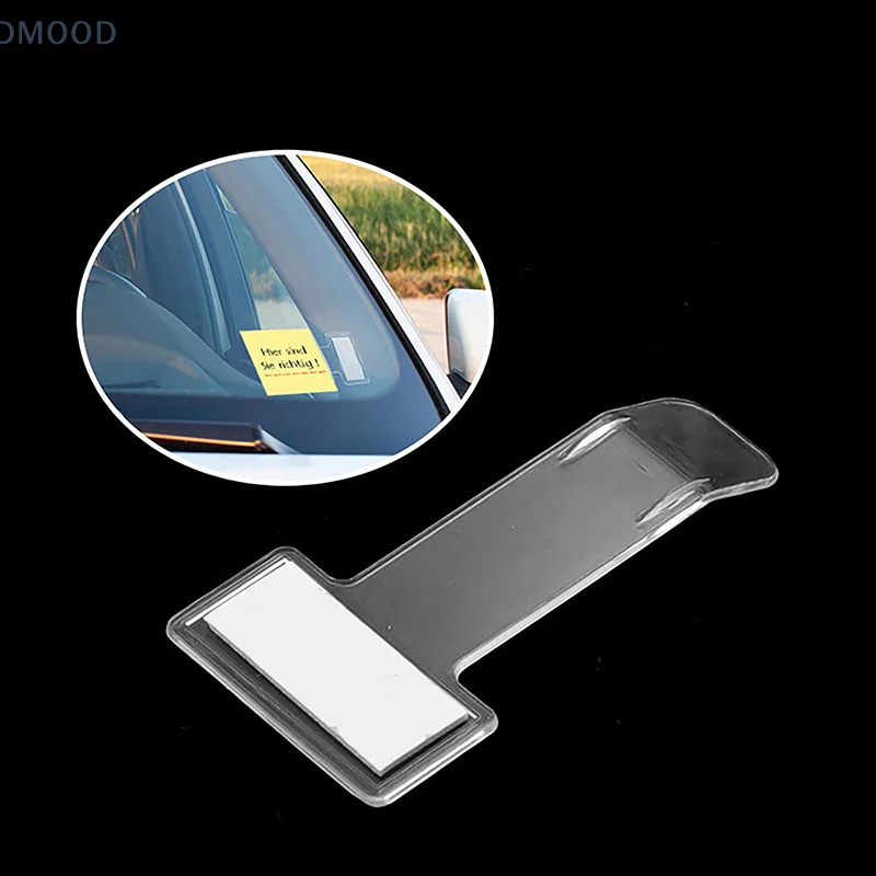 1/2Pcs Universal Car Parking Ticket Clip Windshield Sticker Ticket Holder Card Bill Stand Organizer Auto Interior Accessories