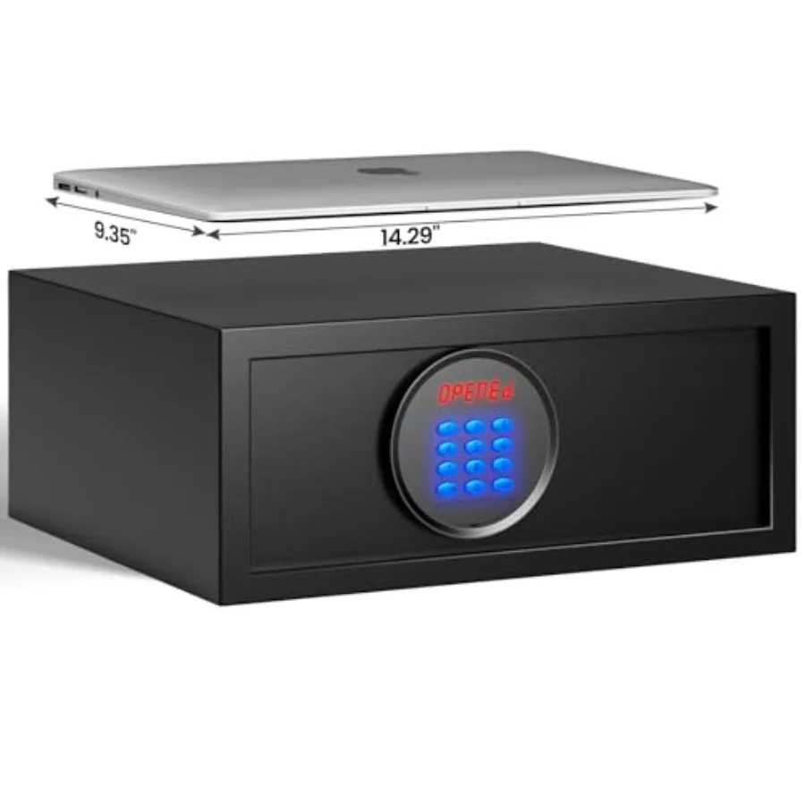 

Сейф для отеля с паролем администратора, домашний сейф с бесшумным режимом и LED-подсветкой, сейф для ноутбука в студенческом общежитии с клавиатурой с подсветкой