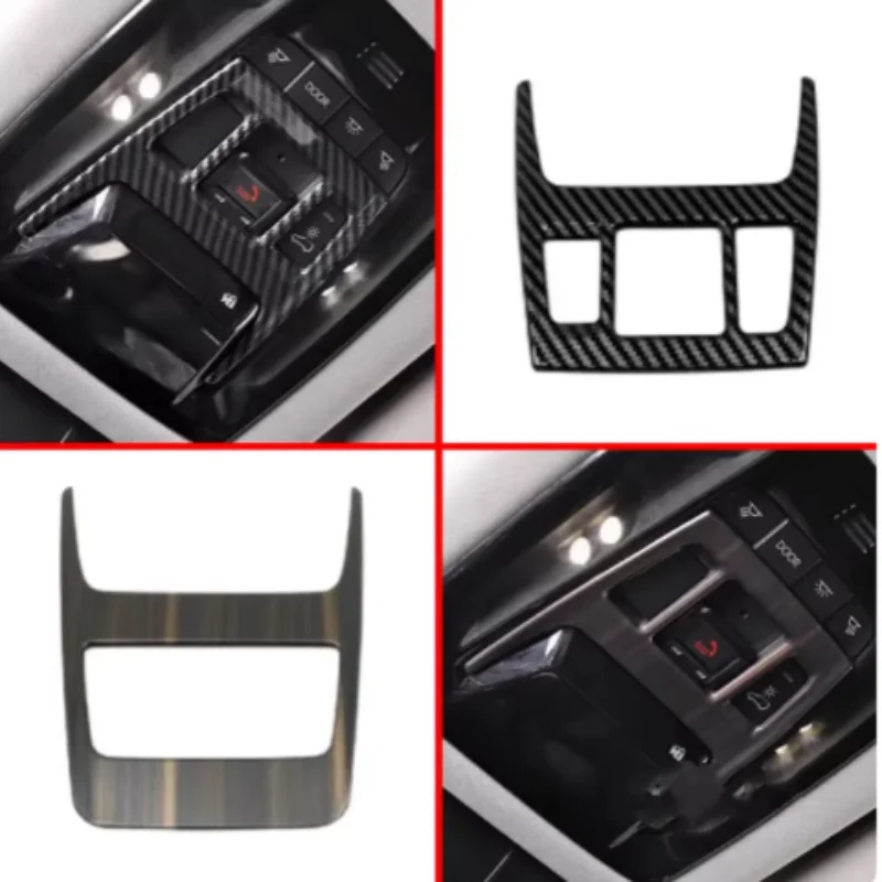 For Toyota Harrier/Venza 2021 2022 2023 2024 ABS Car Front Reading Light Stick Cover Button Frame Body Trim Interior Accessories