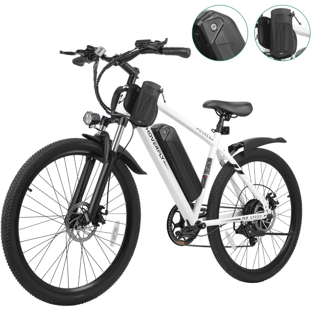 

Electric Bike 26", 750W Peak Motor Mountain Ebike, Up To 40 Miles 20MPH Removable Battery, Electric Commuter Bike for Adults