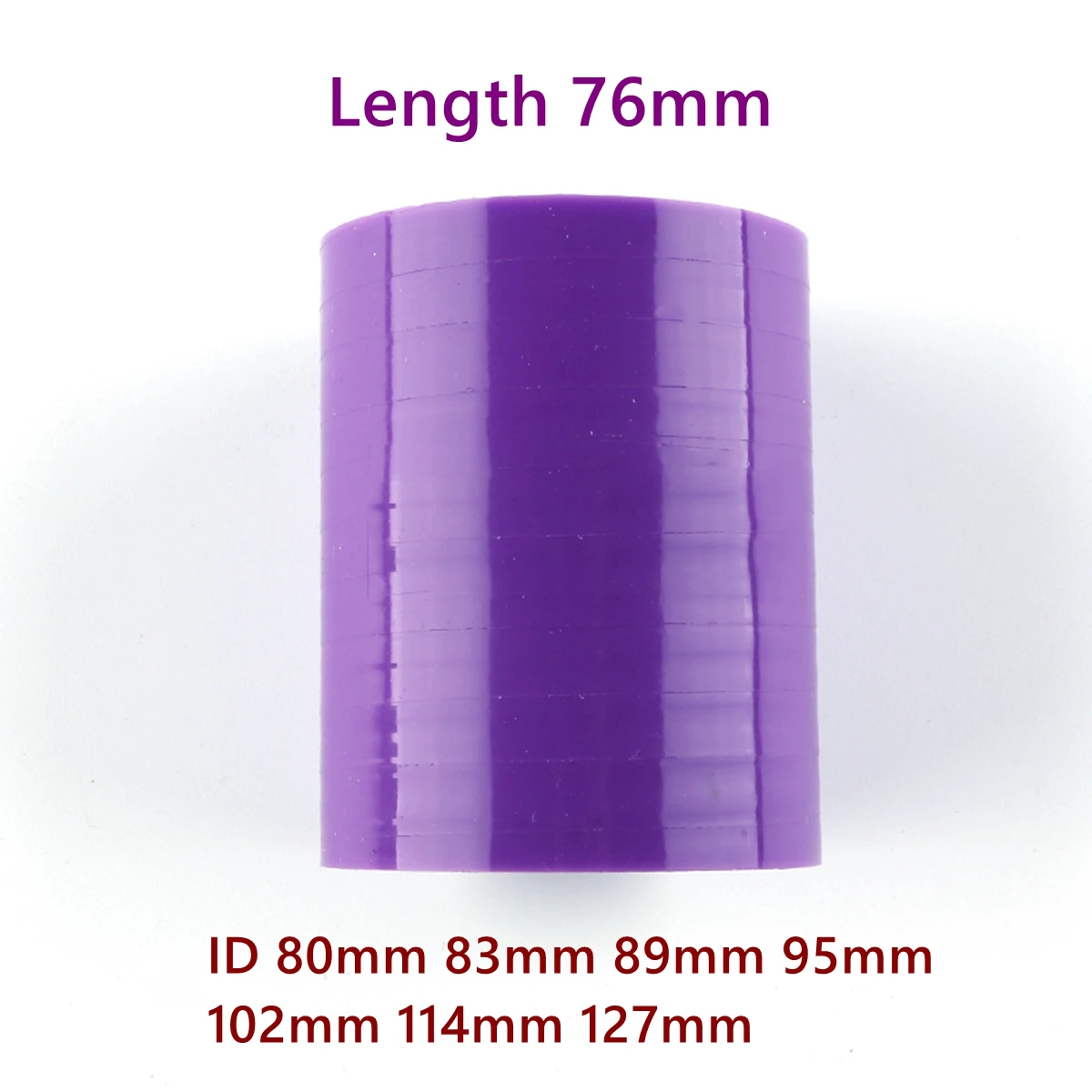 Purple 76mm Length Universal Straight Silicon Hose Intercooler Turbo Intake Tube Pipe Coupler ID 80mm 83mm 89mm 95mm 102mm 114mm