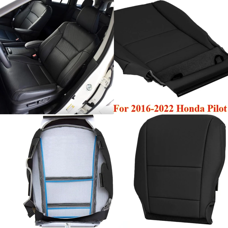 

1PCS Car Front Driver Side PU Leather Seat Cushion Bottom Seat Cover for 2016-2022 Honda Pilot，Car Interior Accessories