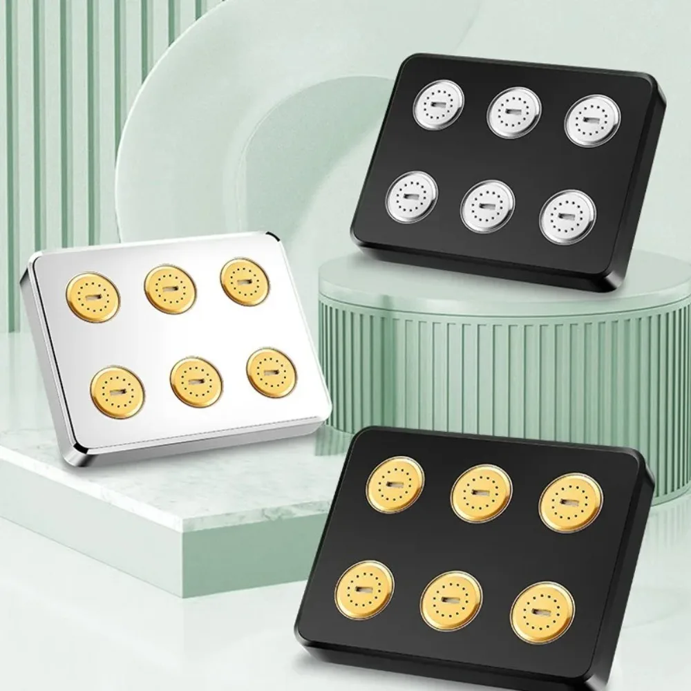 Mini getto superiore Doccia a risparmio idrico Accessori per il bagno Soffione doccia a pioggia ad alta pressione Soffione doccia a pioggia con flusso d'acqua magico