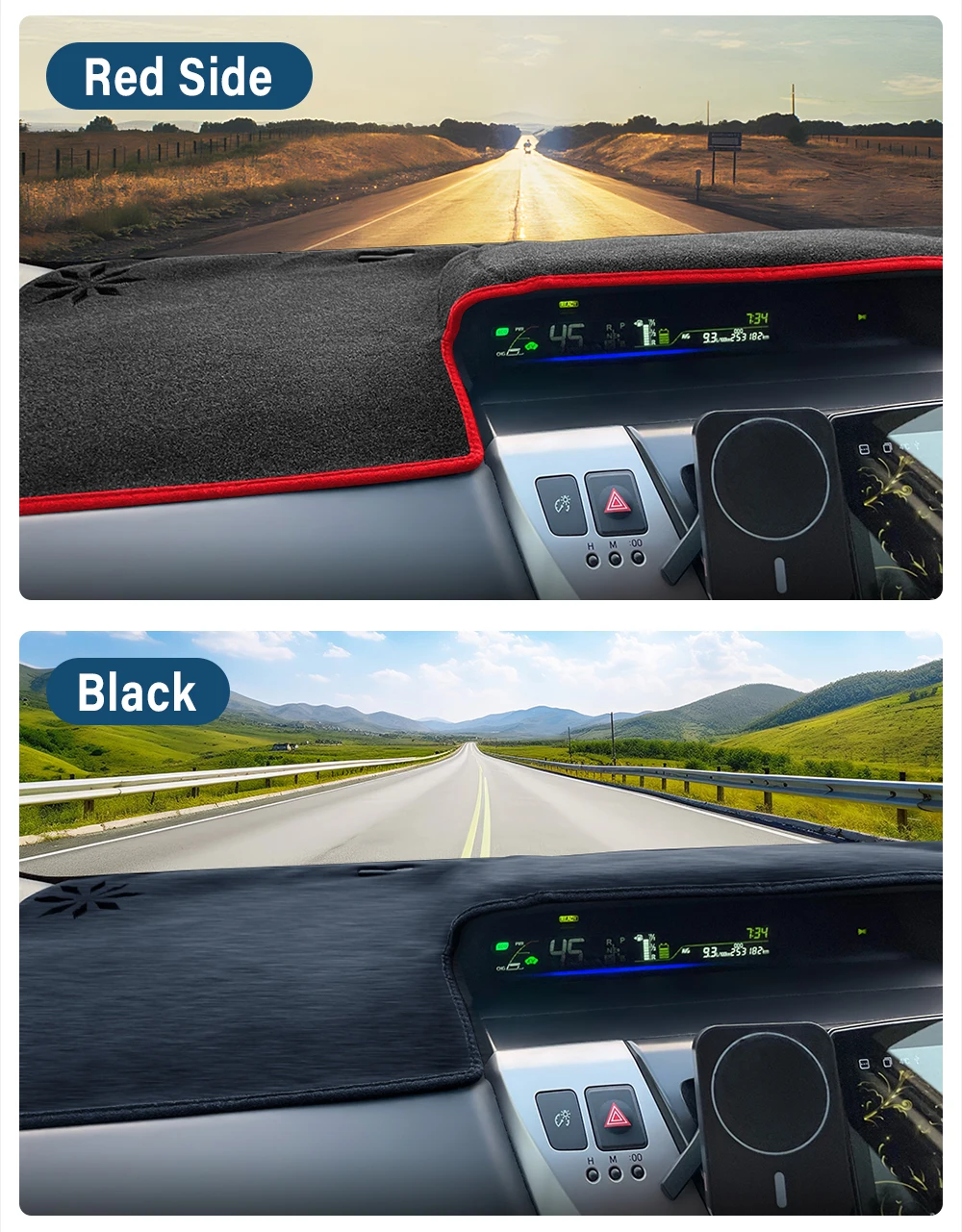 Für Toyota Prius V Plus Alpha Hybrid 2012 2013 2014 2015 2016 2017 2018 2019 Auto Dashboard Abdeckung Sonnenschutz pad Zubehör – Detail 15