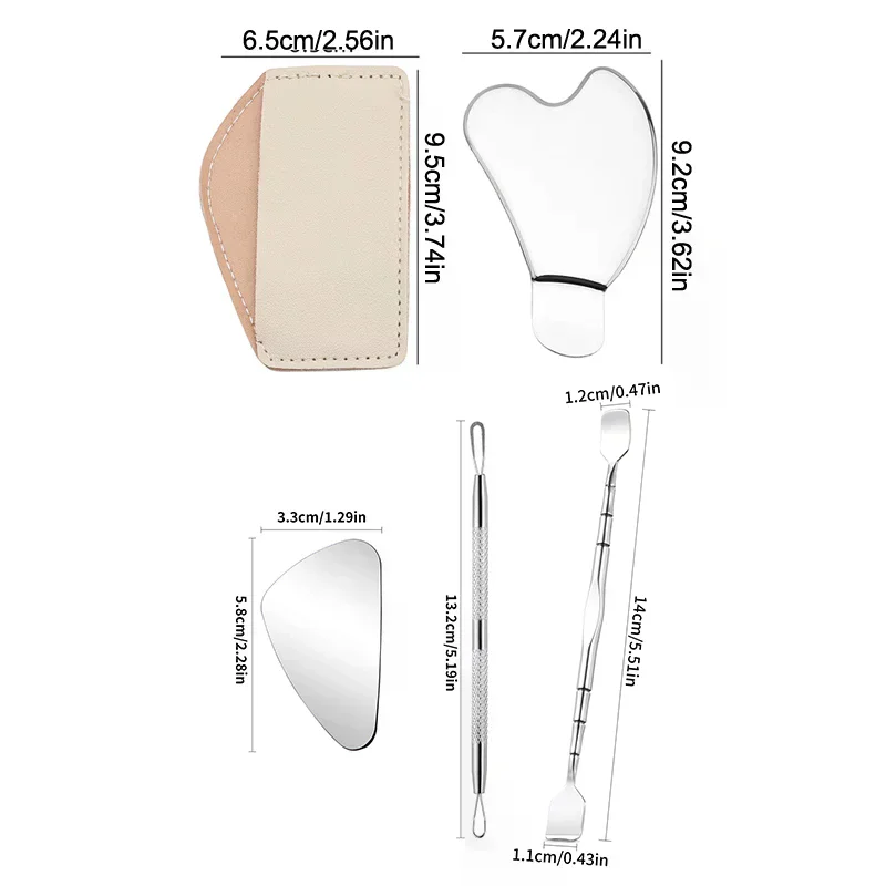 Ferramenta de remoção de cravo facial raspador facial para limpeza profunda espátula facial nariz removedor de cravo cuidados com a pele ferramentas de beleza