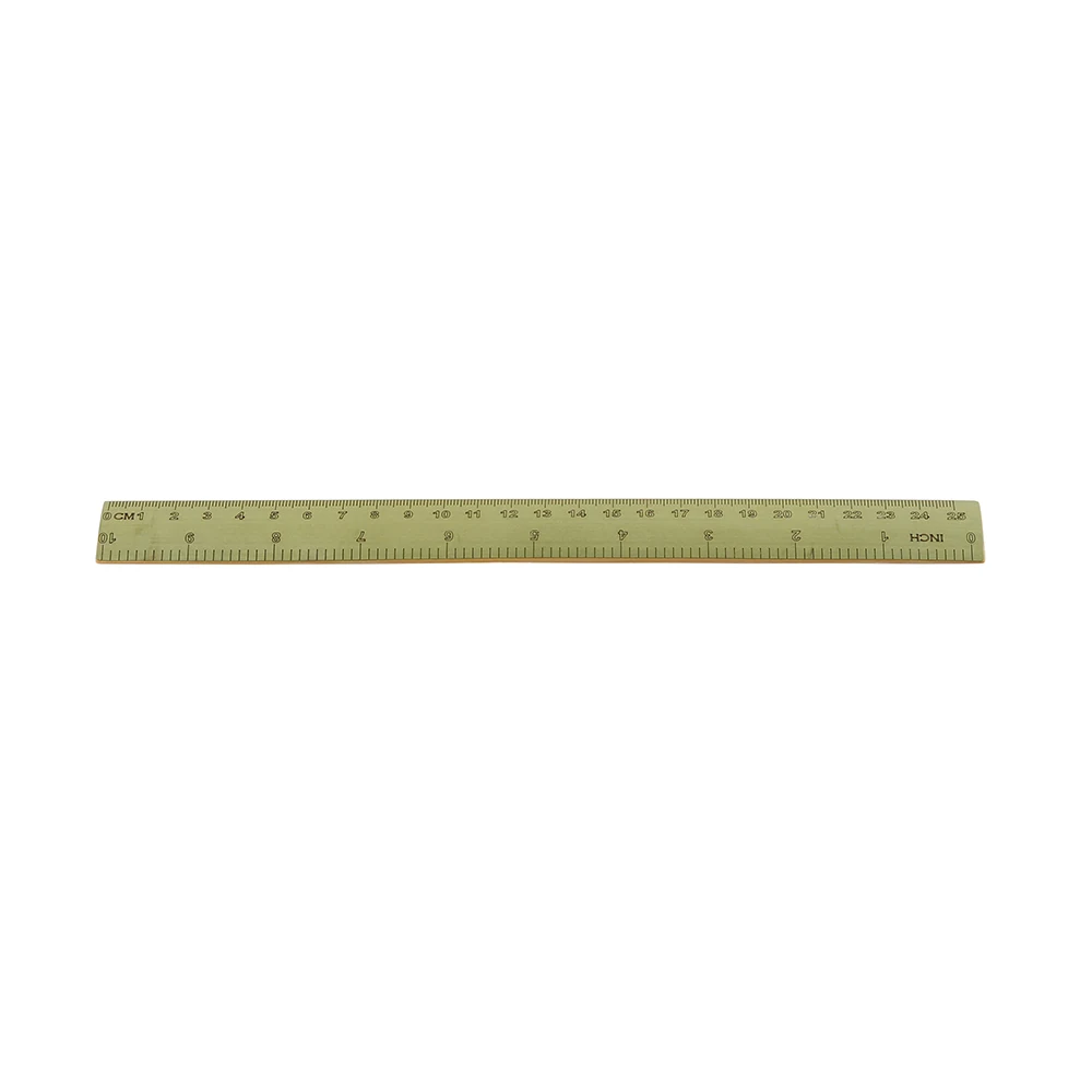 Fresh Green Natural Bamboo Straight Ruler 12 inch 25 cm Dual Scale Eco-Friendly Organic Biodegradable Stationery Straightedge