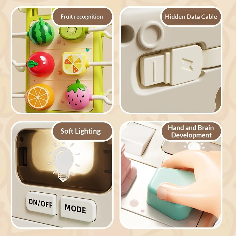 Puzzle simulation plug-in toy switch socket Montessori Education Busy Board 3 to 6 years old toy small gift