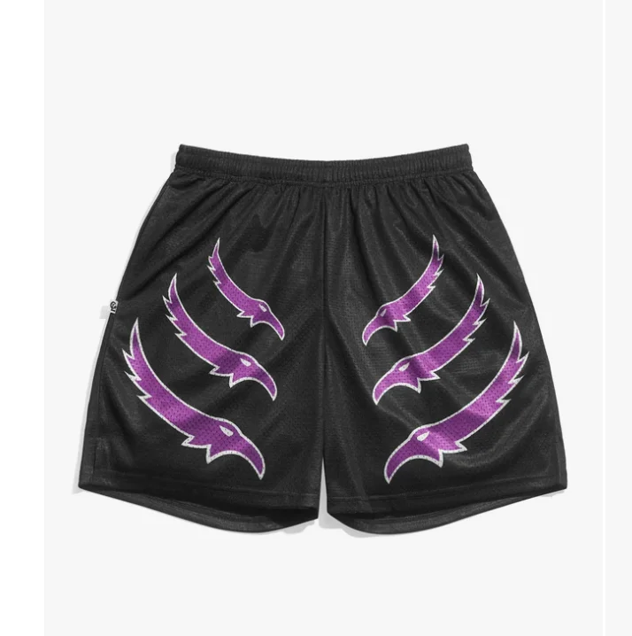 

Мужские баскетбольные шорты Rey Mysterio Purple Eagle в стиле ретро Y2K, оверсайз, быстросохнущие, подходят для повседневной носки и тренировок