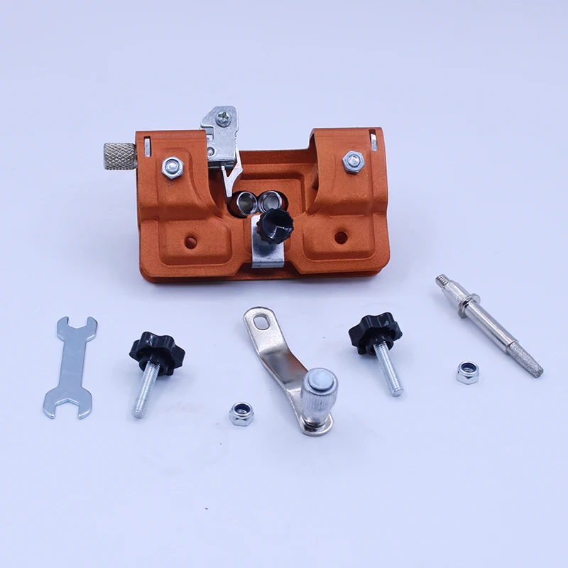 Easy Portable Chainsaw Sharpening Jig Aluminium Alloy Chainsaw Chain Saw Drill Sharpen Tool Sharpener with Grinder Stones