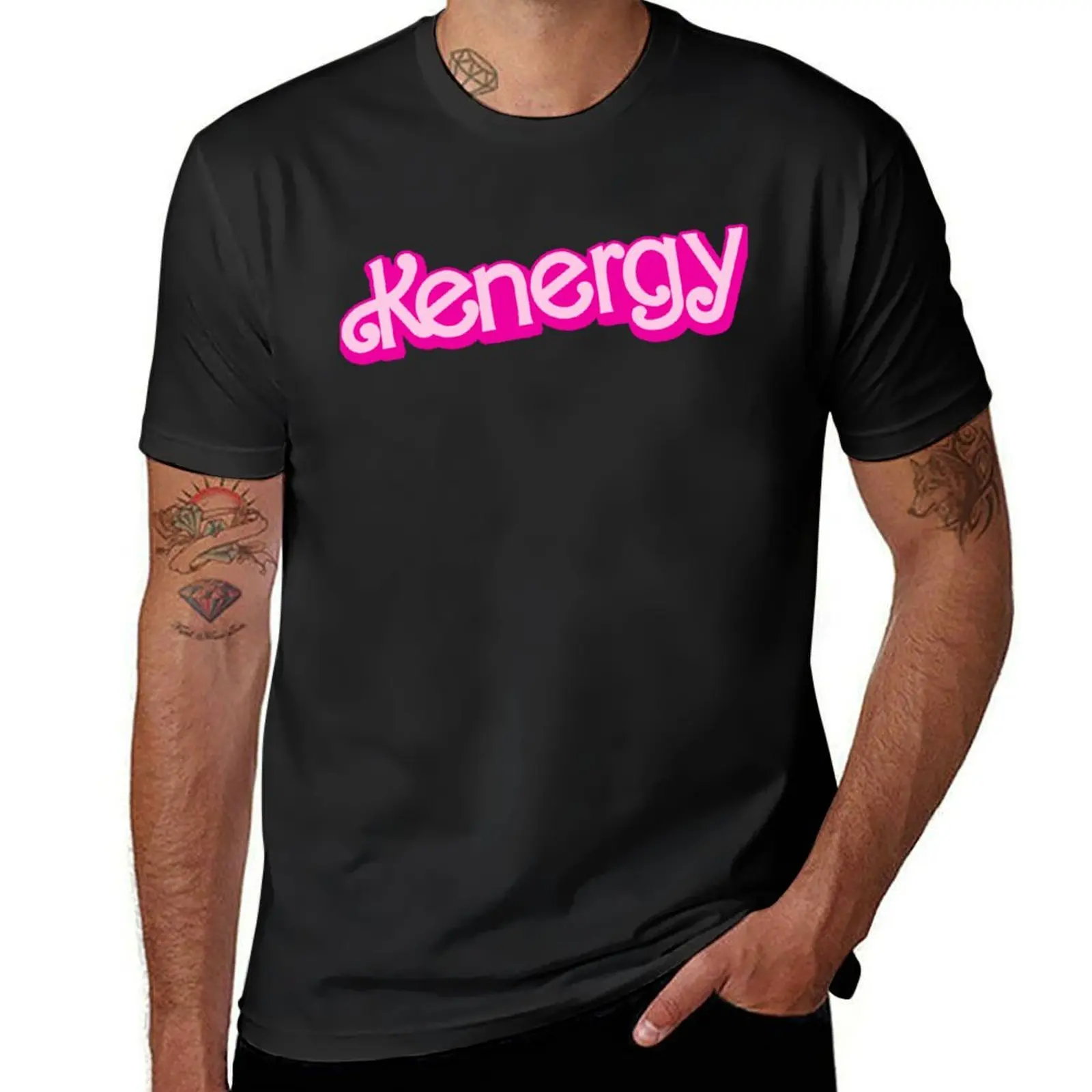 

Kenergy T-Shirt Aesthetic clothing animal prinfor boys plain heavyweights Men's clothing