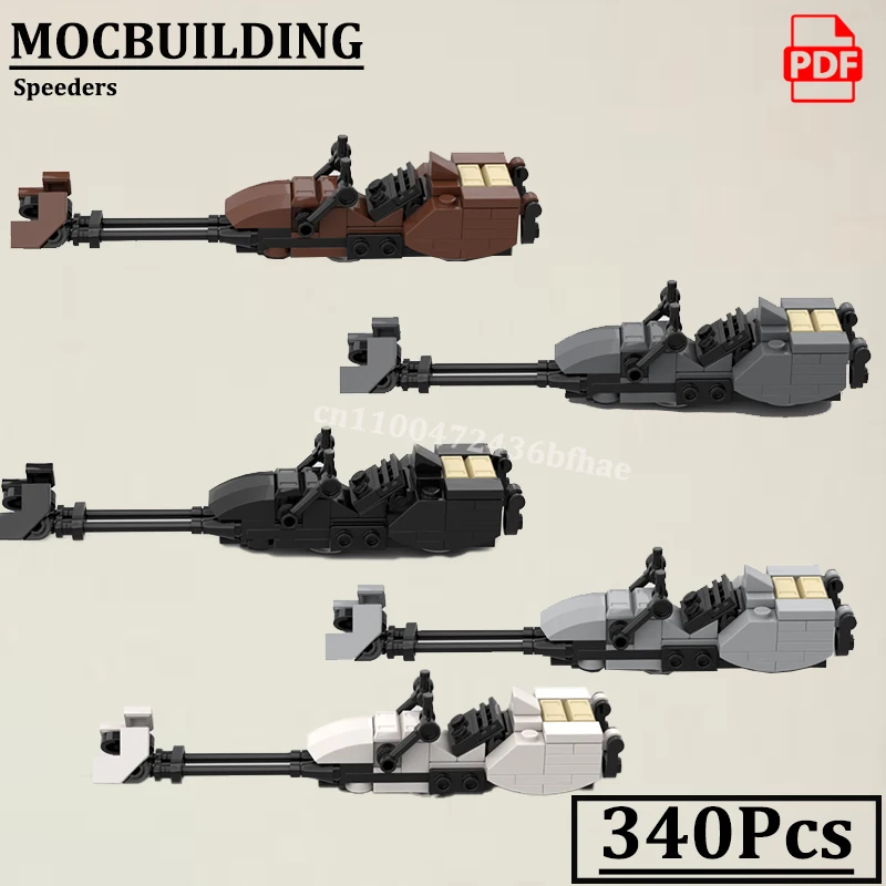 

Speeders Model Bike MOCBUILDING Creative Sci fi Vehicle Star Movie Construction Bricks Toys Gift