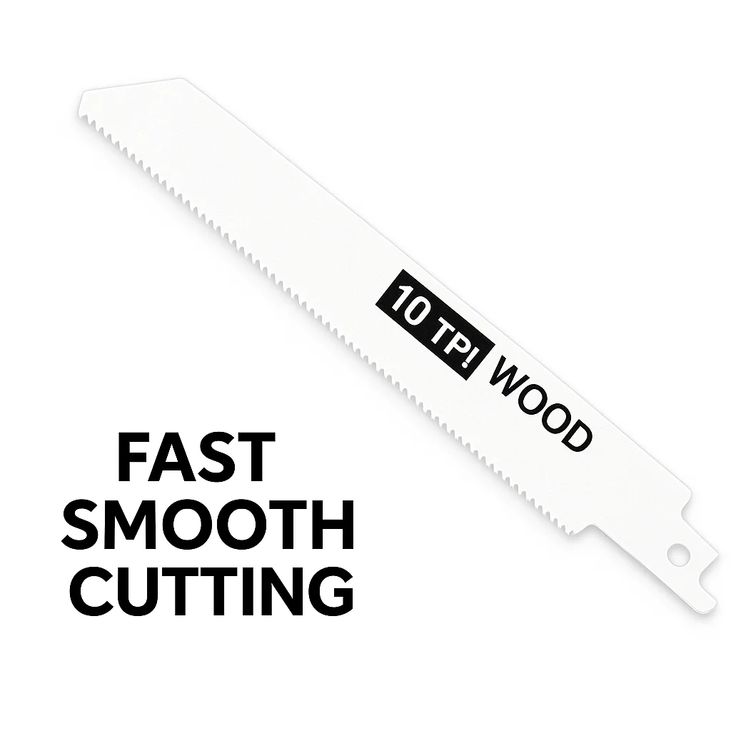 4pcs Reciprocating Saw Blade, Universal Wood and Metal Cutting, Coarse and Fine Teeth, DIY and Professional Use, Durable Tools