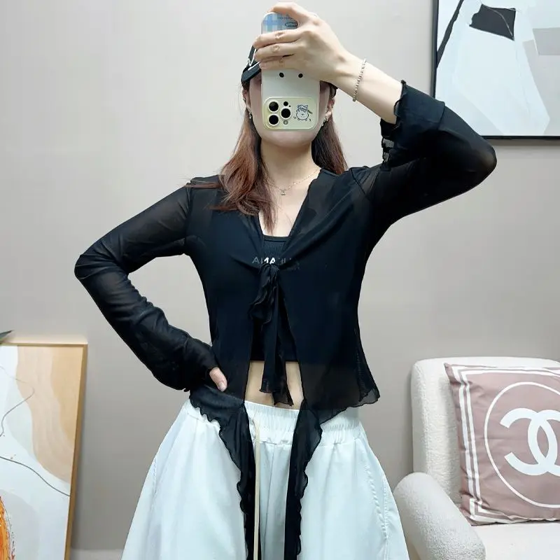 Rete rossa Jazz Dance Waisand Square Dancing Street Faion Simple Ice Sensation Me Top T-shirt da donna Umidità ng...