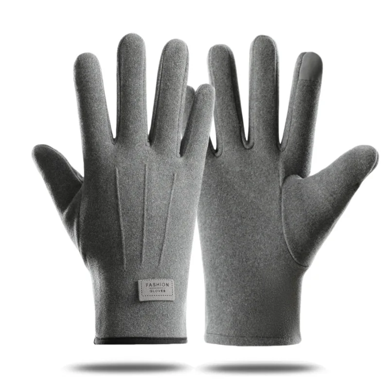 Warm gloves for women, winter men, outdoor cycling, driving, sports cycling, with fleece, autumn and winter couple gloves image 3