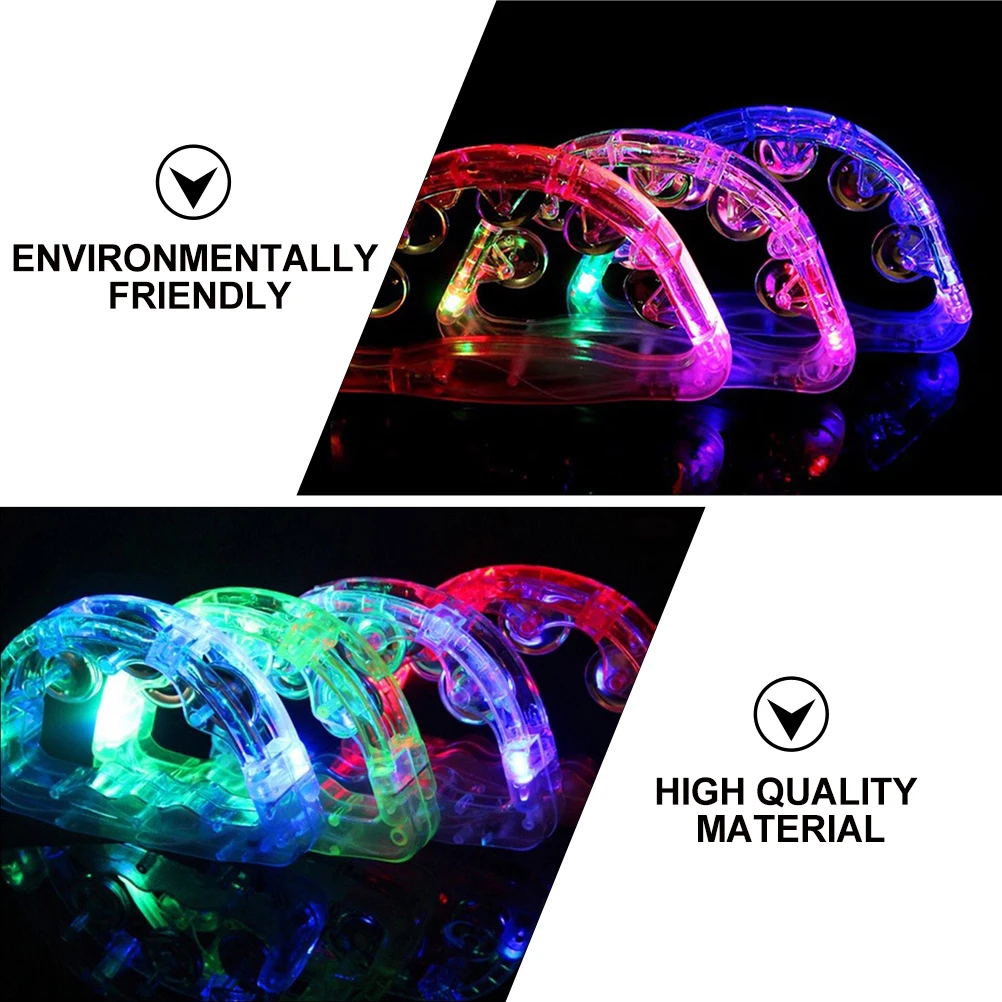

2Pcs LED Rattles Colorful Lights Handheld Festival Party Props Kids Adults Ktv Bars Supplies LED Rattles Party Handled Lights