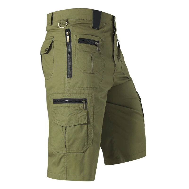 

Men High Quality Multi Pocket Cargo Shorts Men Washed Cotton Work Shorts Men Casual Outdoor Daily Wear Loose Breathable Shorts