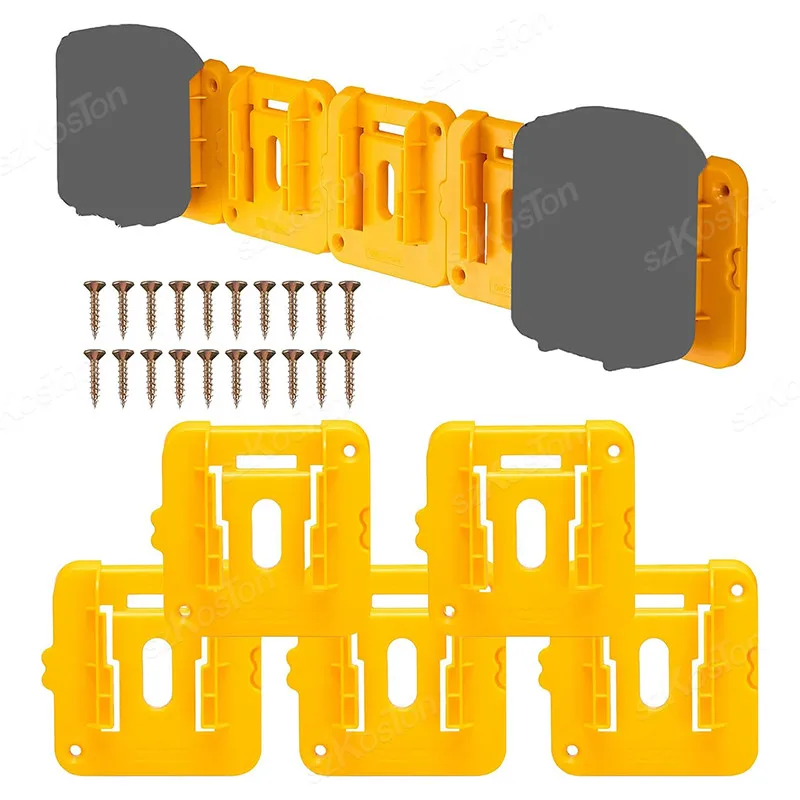 

Battery Holder for Dewalt 20V 60V Li-ion Battery Wall Mount Battery Storage Holder Battery Rack for Work Van Shelf Toolbox