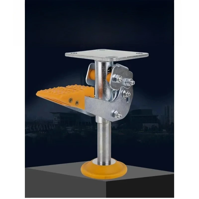 caster heavy duty ground brake 3 inch support frame top height shockproof 4 5 6 inch caster lifter