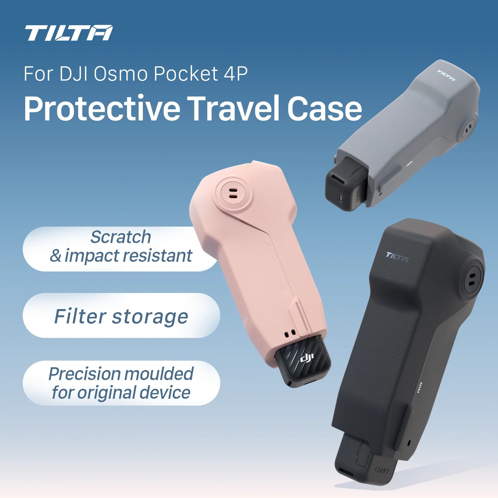 Image of TILTA Pocket 4 P Schutz-Reiseetui für DJI Osmo Pocket 4 Pro Zubehör Schultergurt Bildschirmabdeckung Objektivdeckel