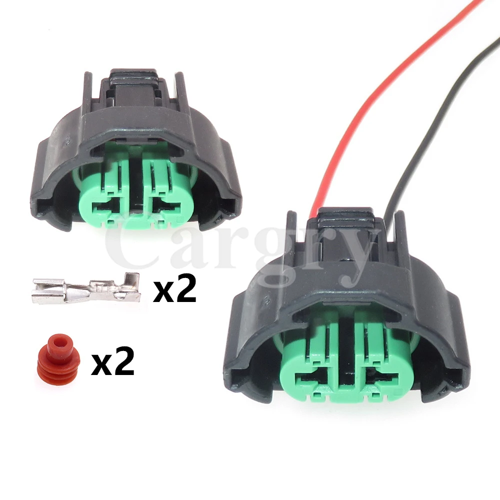 1 Set 2P 6189-0935 AC Assembly Auto Fog Lamp Socket Wire Plug Equivalent For Japanese IAT MAT Applications Mazda Toyota