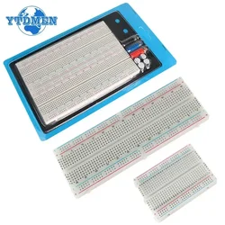 400/830 Points Breadboard MB-102 Solderless PCB Test Board ZY-204 SYB-170 ZY-25 MB102 Breadboard Cable Kit Test Develop DIY