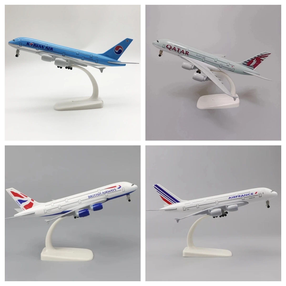 

20cm Airbus a 380 Model Plane Toy Alloy Metal France British Airways Airplane Model A380 Series Planes Toys for Kids