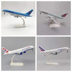 20cm Airbus a 380 Model Plane Toy Alloy Metal France British Airways Airplane Model A380 Series Planes Toys for Kids