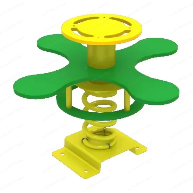 Children's Rotating Spring Swing Toy PE and Steel Outdoor 4-seat Toy, Suitable for Children Aged 3-12