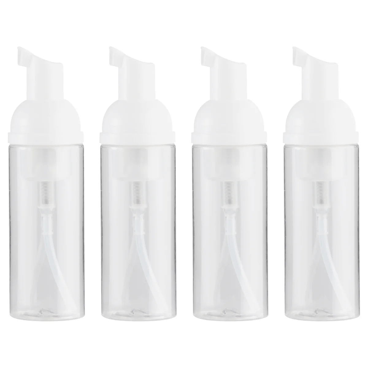

4 pcs 50Ml Leakproof Travel Reusable Empty Container For Shampoo Conditioner Lotion Dispenser Pump Bottle Bubble Maker