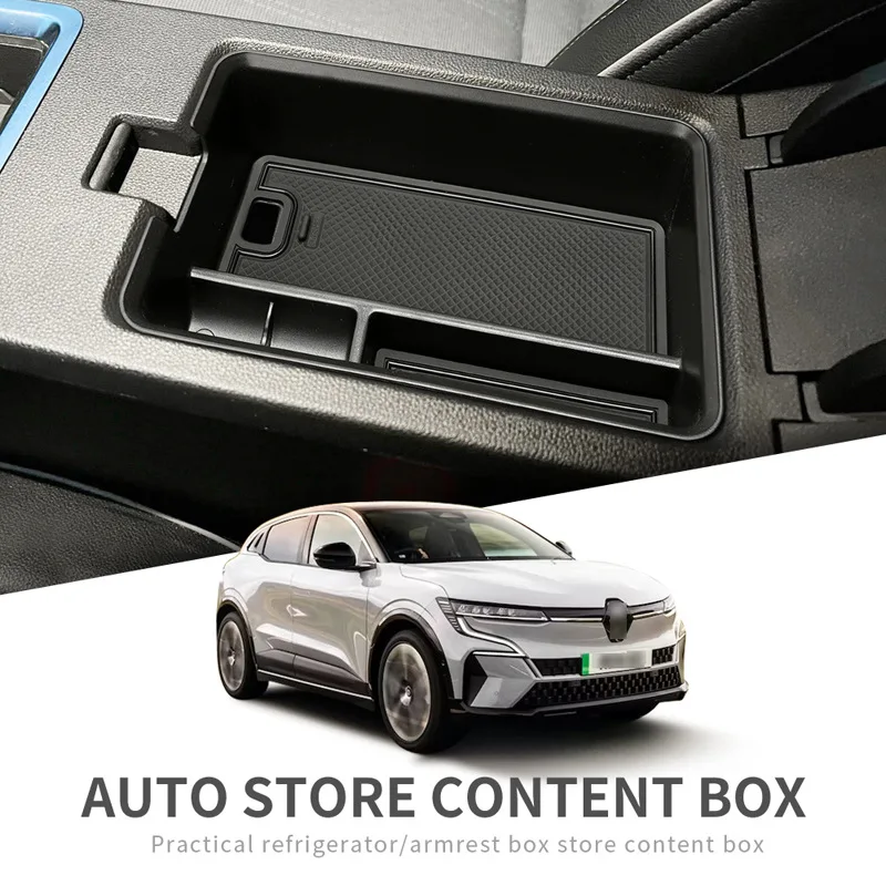 Car Center Console Armrest Storage Box For Renault Megane E-Tech 2022 2023 Central Storage Organizer Container Tray Accessories