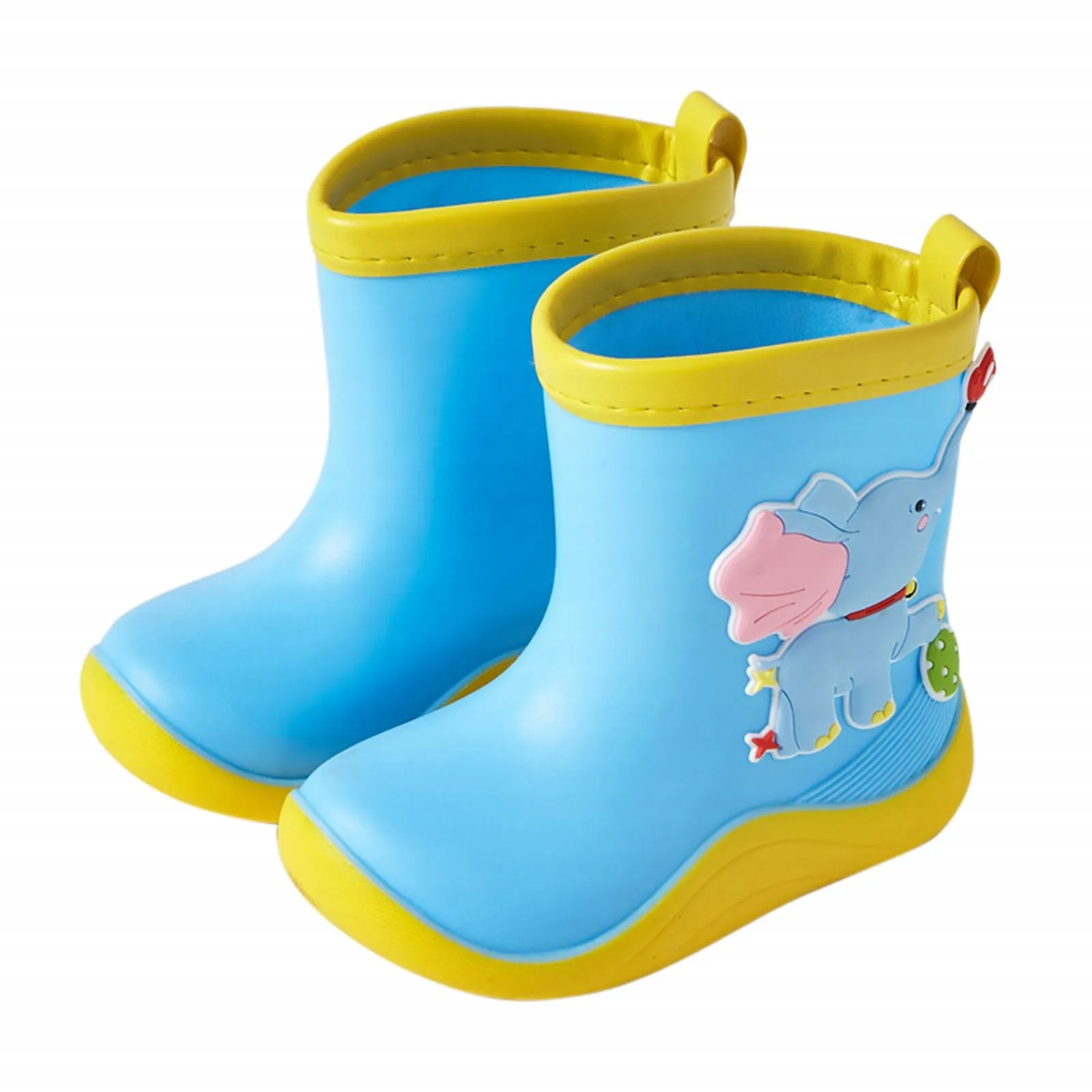 Toddler Baby Rainboots New Waterproof Children's Shoes Kids Rain Boots Rubber Boots Girls Boys Cartoon Water Non-slip Shoes