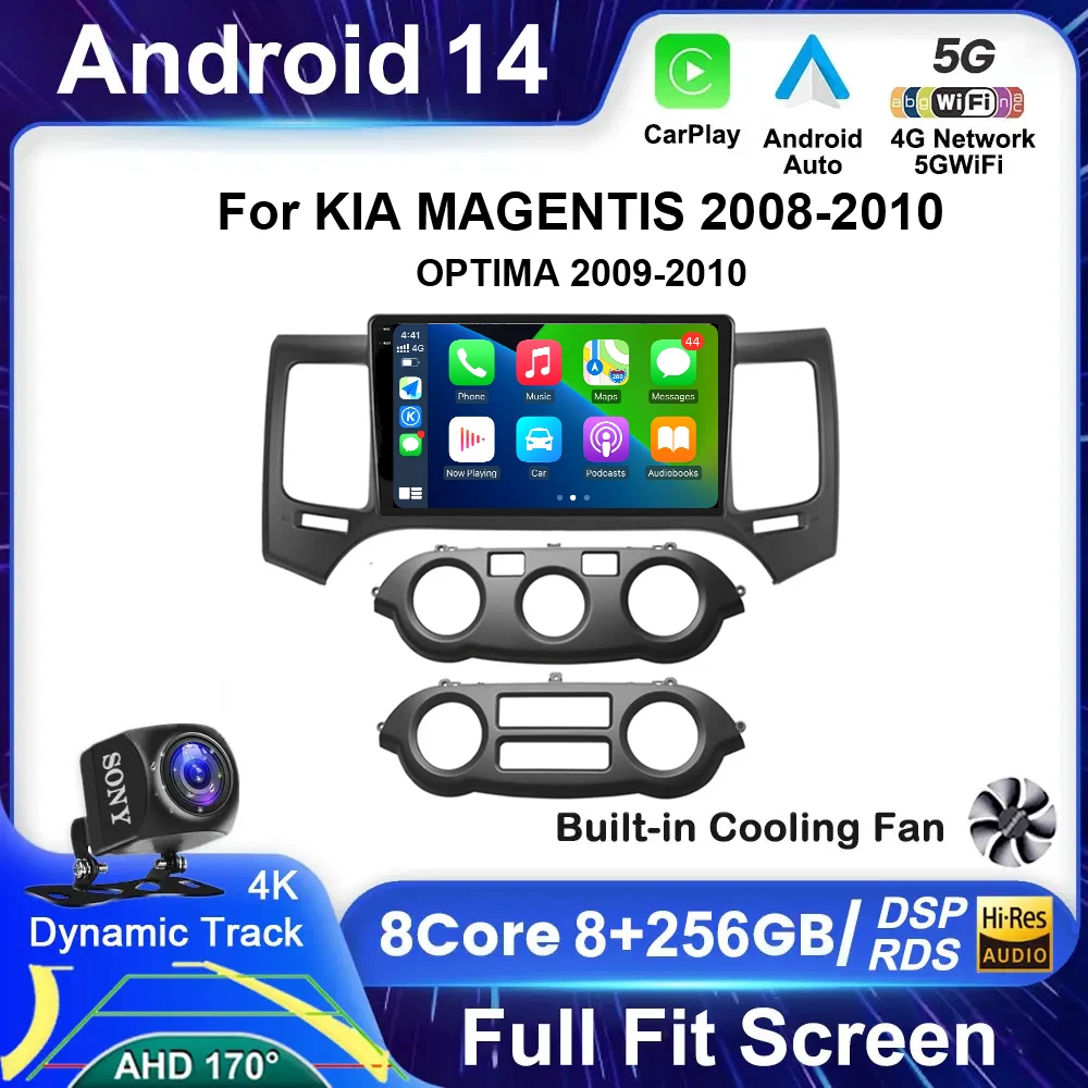 

Android 14 For KIA MAGENTIS 2008-2010/OPTIMA 2009-2010 LHD Car Player Radio Multimedia Carplay Video Navigation GPS 4G Lte WIFI