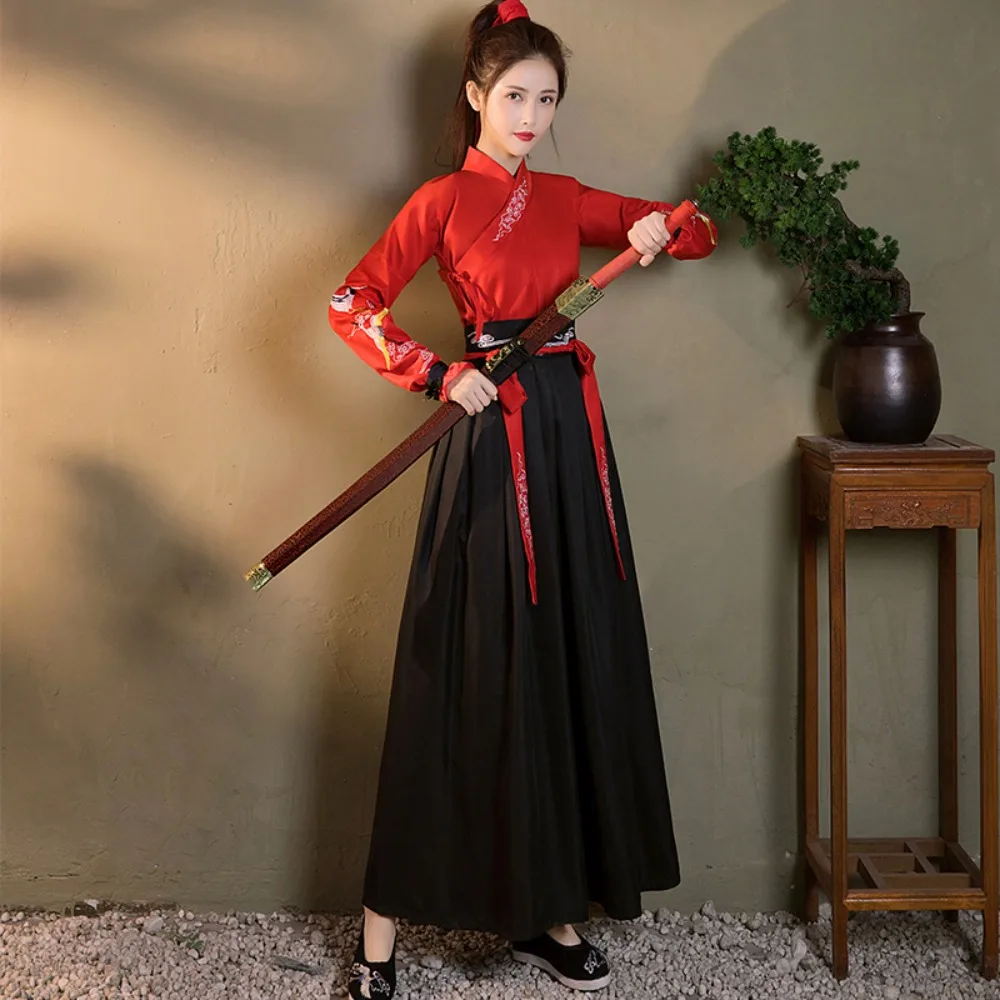 

Hanfu Women Clothing Ethnic Style Hanfu Men Clothes Chinese Dress Embroidery Cosplay Costumes Kung Fu Party Stage Dance Wear