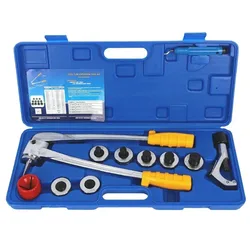 Tube Expander Set Kit 10-28mm Lever Type Tube Expander Copper and Aluminum Tube Straight Tube Mouth Expander