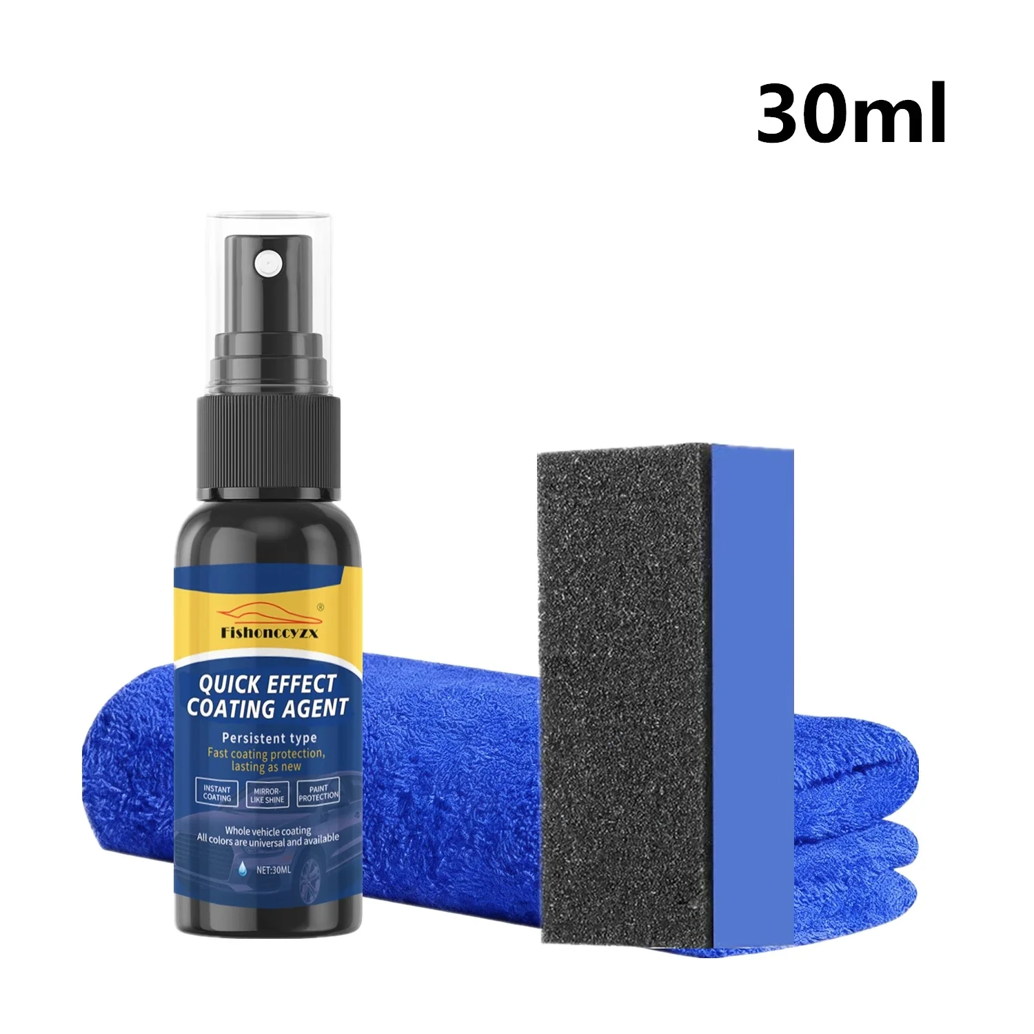 Autocoating spray, snelwerkende coating, autowas, krasverwijderaar, coating spray, oliefilm-emulsie, glasreiniger