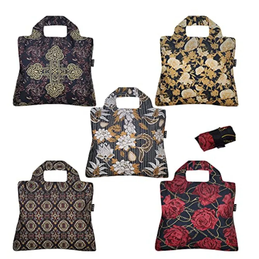 

Royal Rock Reusable Shopping Bags Set of 5 Multicolor