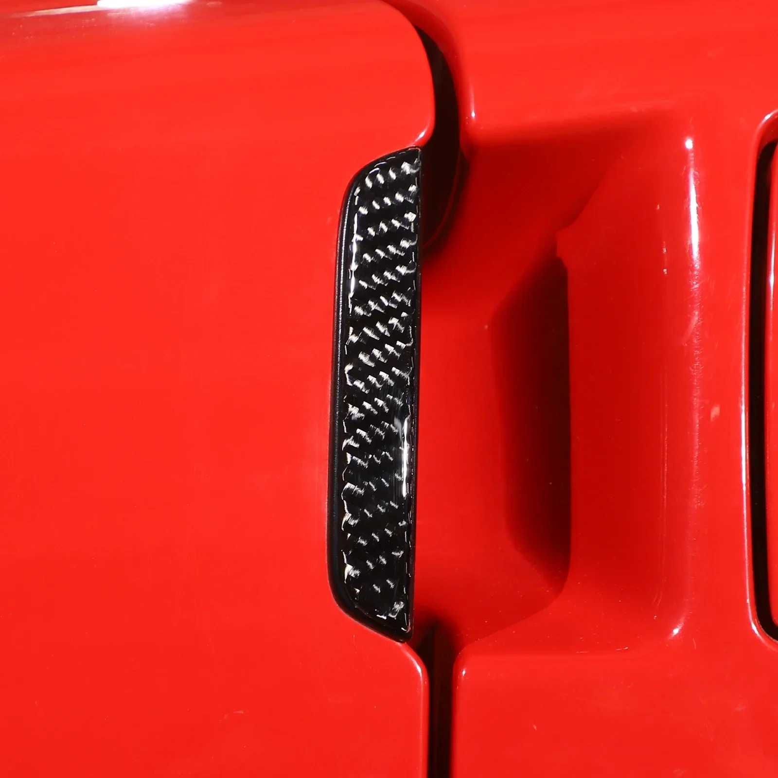 

For Chevrolet Corvette C6 2005-2013 Soft Carbon Fiber Car Door Handle Frame Panel Trim Sticker Car Accessories