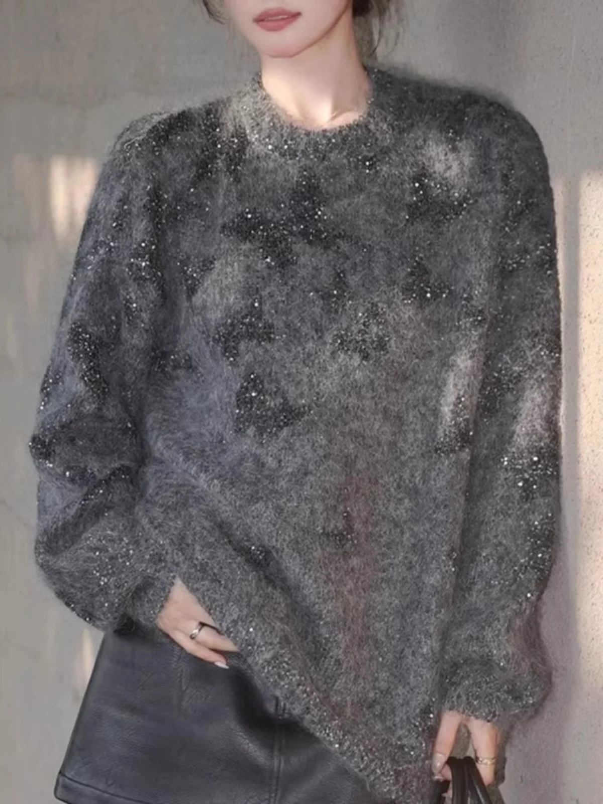 

Sweaters Jumpers Pullovers Women Grunge Sweater For Outdoor Back Western Turtleneck Art Fleece Woolens Knitted Cashmere Modern