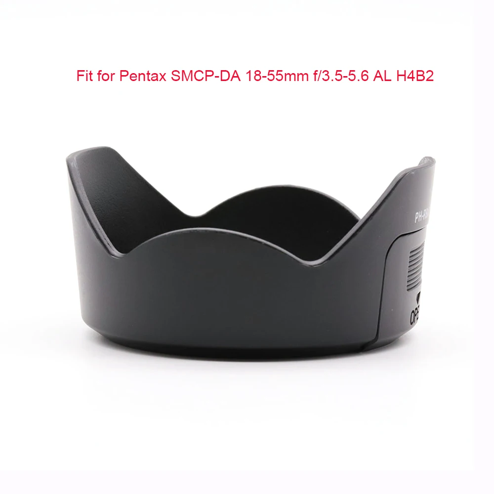 LinGo 52mm Camera Lens Hood for K-Mount 18-55mm f/3.5-5.6 AL,PH-RBA Type Bayonet, Black, Petal Shape Replacement for Lens