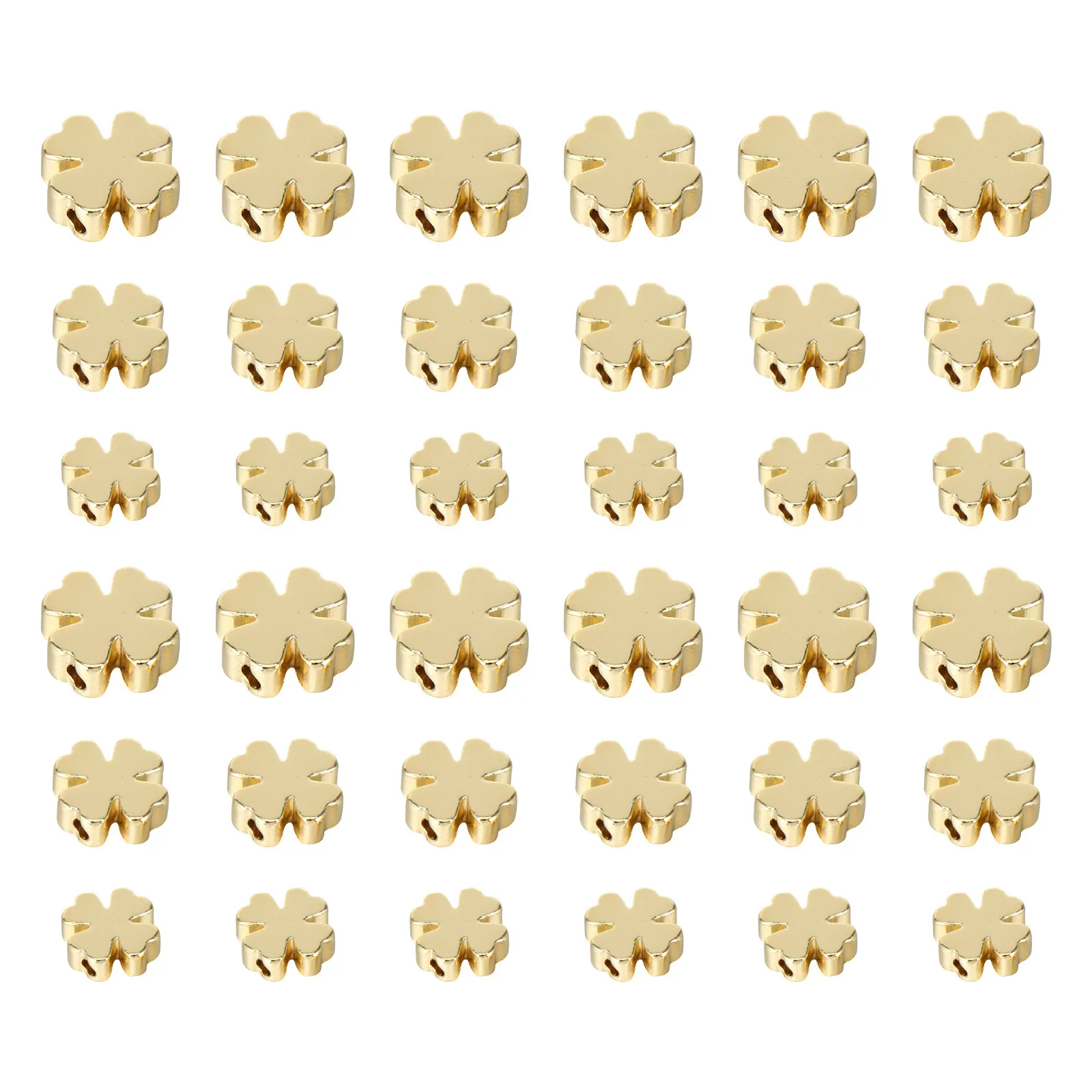 

60Pcs Smooth Spacer Beads Golden Color for DIY Jewelry Necklace Bracelet Accessories Spacer Beads Jewelry Accessories