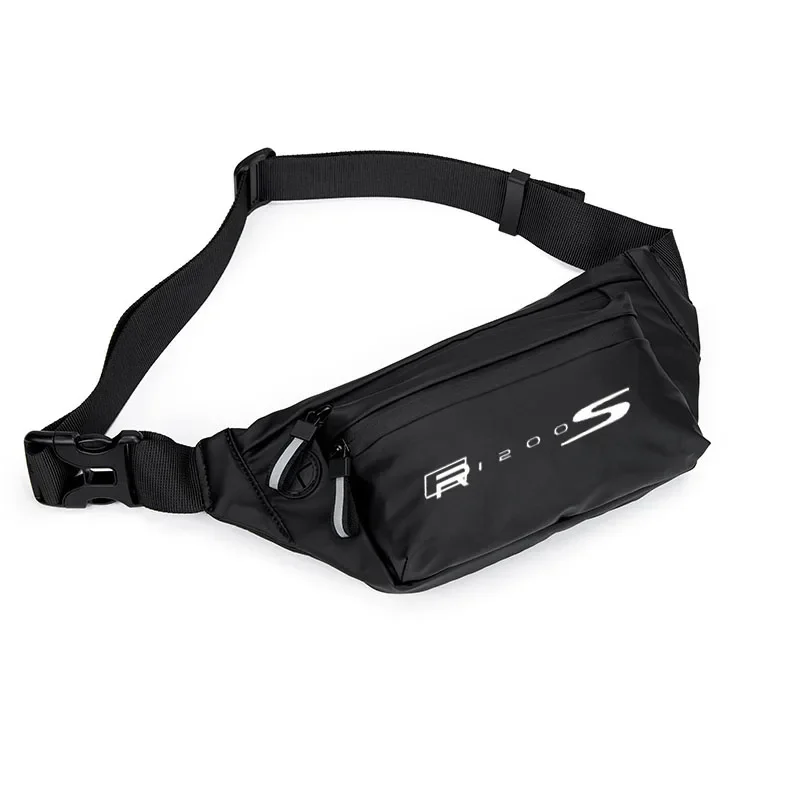 For  R1200S R 1200S  LOGO Men Waist Pack Belt Hip Bum Slant back bag Chest Bag Male Motorcycle Riding Antitheft Purse