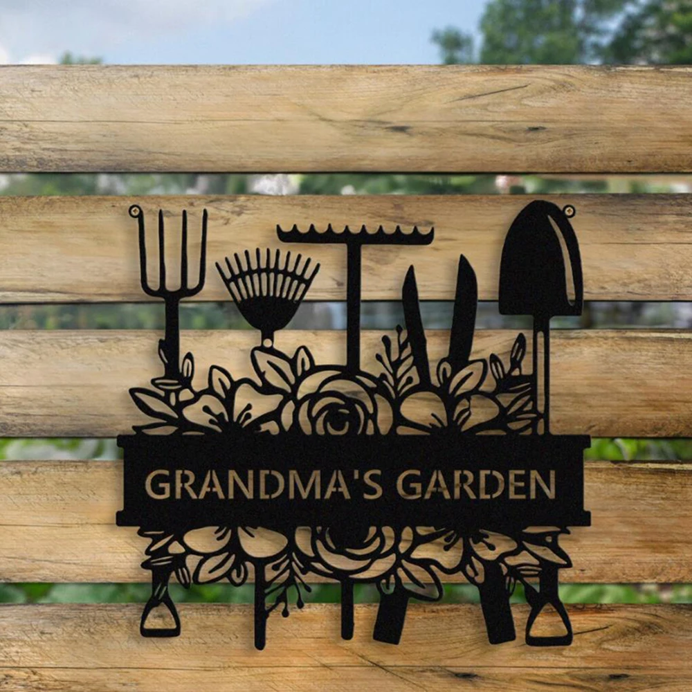 custom garden signs, metal garden decor, mother day gifts, outdoor decor, farmhouse decor, garden art, garden signs