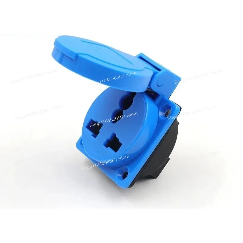 3PCS Waterproof European Industrial Socket 220V 10A 3-Hole | IP54 Wall Outlet Compatible with TYP1609 Connector