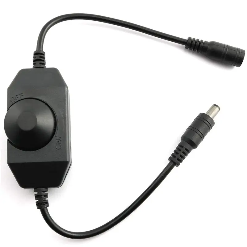 ABMI-3X LED Bar Light Dimmer, DC 12V-24V 6A Dimmer Switch, Suitable For LED Bar Light, LED Rope Light 3528, 5050, 5630(Black),