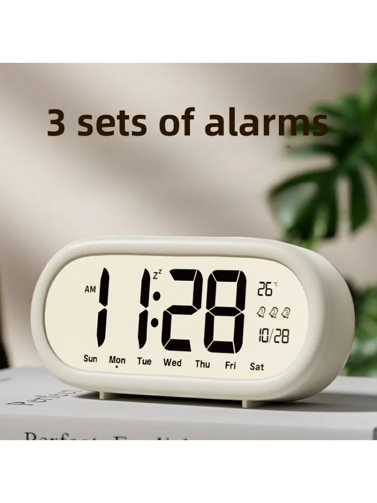 Réveil pour étudiants, grand écran, chiffres clairs, nouvelle horloge électronique intelligente, produits de bureau pour la maison des enfants, 1 pièce