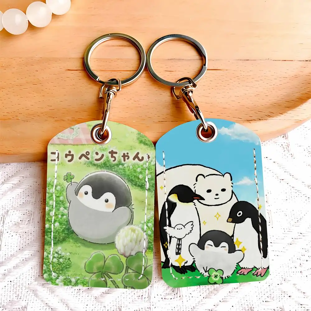 Cartoon K-Ko-Koupenchan-S Cute Card Holder Keychain Key Ring Door Lock Access Protective Case For Security Gift