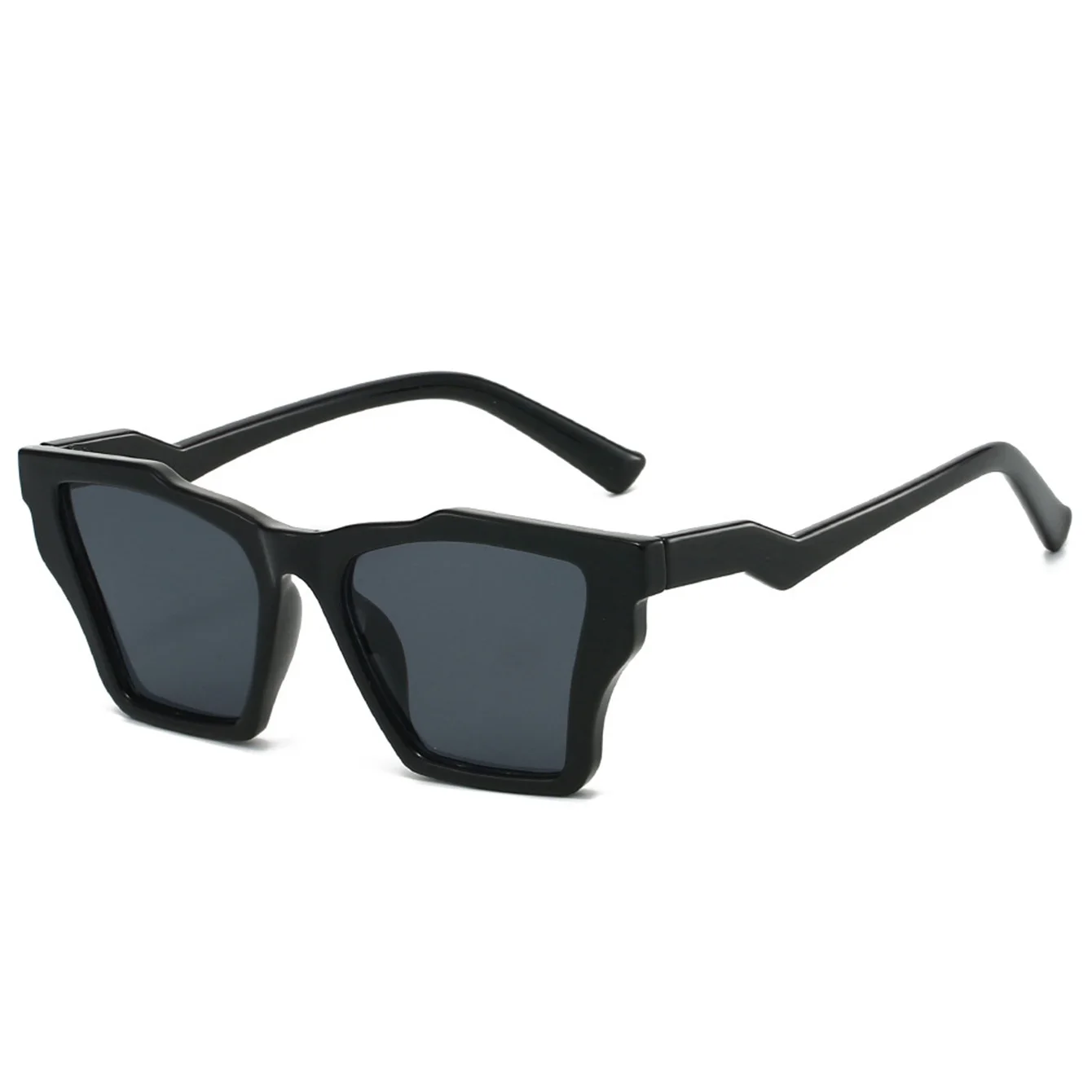 Fashionable, trendy, personalized, colorful eyewear with irregular designs. Versatile, casual, and versatile. view 2
